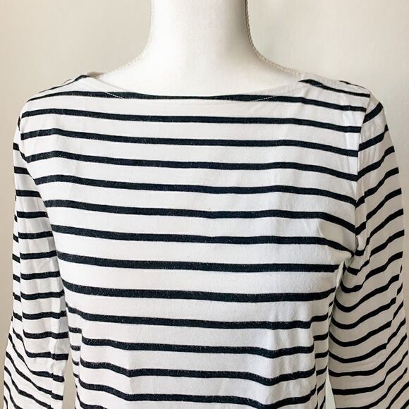 🍋 Merona 3/4 Sleeve Striped Top - Picture 2 of 8